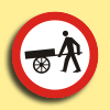 Zakaz wjazdu wózków ręcznych