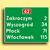 Tablica szlaku drogowego 